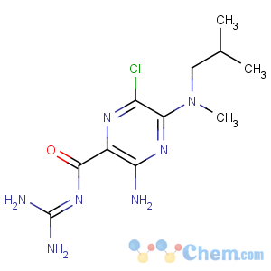 CAS No:96861-65-3 3-amino-6-chloro-N-(diaminomethylidene)-5-[methyl(2-methylpropyl)amino]<br />pyrazine-2-carboxamide