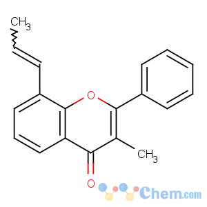 CAS No:97070-55-8 3-methyl-2-phenyl-8-prop-1-enylchromen-4-one