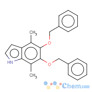 CAS No:97073-53-5 1H-Indole,4,7-dimethyl-5,6-bis(phenylmethoxy)-