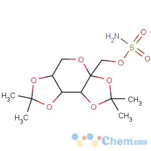 CAS No:97240-79-4 [(3aS,5aR,8aR,8bS)-2,2,7,7-tetramethyl-5,5a,8a,8b-tetrahydrodi[1,<br />3]dioxolo[4,5-a:5',3'-d]pyran-3a-yl]methyl sulfamate