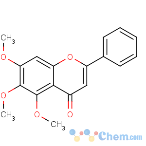 CAS No:973-67-1 5,6,7-trimethoxy-2-phenylchromen-4-one