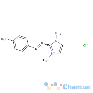 CAS No:97404-02-9 4-[(1,3-dimethylimidazol-1-ium-2-yl)diazenyl]aniline