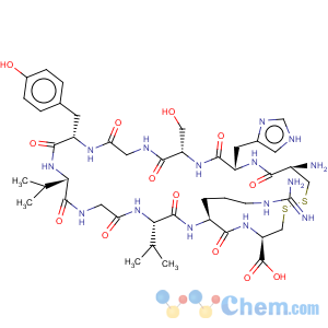CAS No:97474-88-9 L-Cysteine,L-cysteinyl-L-histidyl-L-serylglycyl-L-tyrosyl-L-valylglycyl-L-valyl-L-arginyl-,cyclic (1®