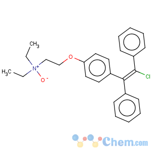 CAS No:97642-74-5 Ethanamine,2-[4-(2-chloro-1,2-diphenylethenyl)phenoxy]-N,N-diethyl-, N-oxide