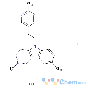 CAS No:97657-92-6 2,8-dimethyl-5-[2-(6-methylpyridin-3-yl)ethyl]-3,4-dihydro-1H-pyrido[4,<br />3-b]indole