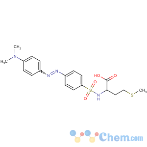 CAS No:97684-99-6 (2S)-2-[[4-[[4-(dimethylamino)phenyl]diazenyl]phenyl]sulfonylamino]-4-<br />methylsulfanylbutanoic acid