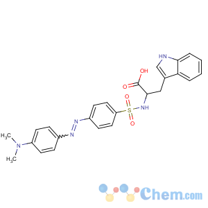 CAS No:97685-00-2 (2S)-2-[[4-[[4-(dimethylamino)phenyl]diazenyl]phenyl]sulfonylamino]-3-<br />(1H-indol-3-yl)propanoic acid