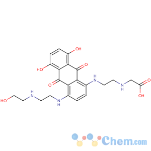 CAS No:97729-56-1 2-[2-[[5,8-dihydroxy-4-[2-(2-hydroxyethylamino)ethylamino]-9,<br />10-dioxoanthracen-1-yl]amino]ethylamino]acetic acid