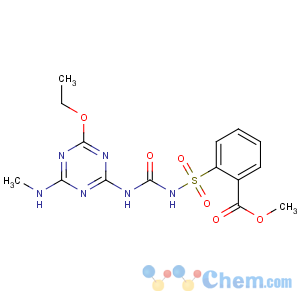 CAS No:97780-06-8 methyl<br />2-[[4-ethoxy-6-(methylamino)-1,3,<br />5-triazin-2-yl]carbamoylsulfamoyl]benzoate