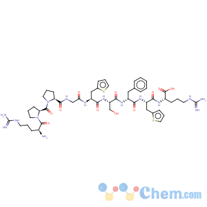 CAS No:97825-07-5 L-Arginine,L-arginyl-L-prolyl-L-prolylglycyl-3-(2-thienyl)-L-alanyl-L-seryl-D-phenylalanyl-3-(2-thienyl)-L-alanyl-(9CI)
