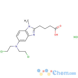 CAS No:97832-05-8 4-[5-[bis(2-chloroethyl)amino]-1-methylbenzimidazol-2-yl]butanoic<br />acid