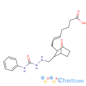CAS No:98299-61-7 (Z)-7-[(1R,2R,3R,<br />4S)-3-[[2-(phenylcarbamoyl)hydrazinyl]methyl]-7-oxabicyclo[2.2.1]heptan-<br />2-yl]hept-5-enoic acid