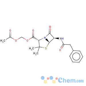 CAS No:983-85-7 4-Thia-1-azabicyclo[3.2.0]heptane-2-carboxylicacid, 3,3-dimethyl-7-oxo-6-[(2-phenylacetyl)amino]- (2S,5R,6R)-,(acetyloxy)methyl ester