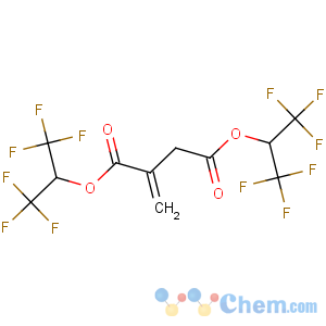 CAS No:98452-82-5 Butanedioic acid,2-methylene-, 1,4-bis[2,2,2-trifluoro-1-(trifluoromethyl)ethyl] ester