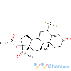 CAS No:987-18-8 Pregn-4-ene-3,20-dione,17-(acetyloxy)-6-(trifluoromethyl)-, (6a)- (9CI)