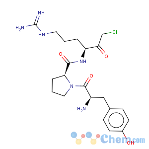 CAS No:98833-79-5 L-Prolinamide,D-tyrosyl-N-[4-[(aminoiminomethyl)amino]-1-(chloroacetyl)butyl]-, (S)- (9CI)