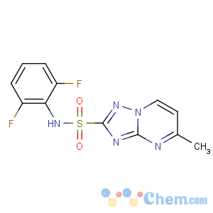 CAS No:98967-40-9 N-(2,6-difluorophenyl)-5-methyl-[1,2,4]triazolo[1,<br />5-a]pyrimidine-2-sulfonamide