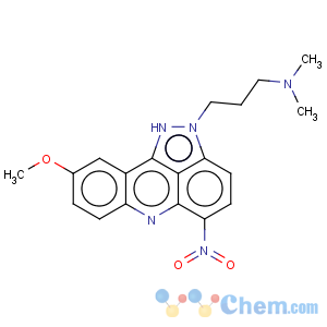 CAS No:99009-20-8 9-Methoxy-N,N-dimethyl-5-nitro-2,6-dihydropyrazolo[3,4,5-kl]acridine-2-propanamine