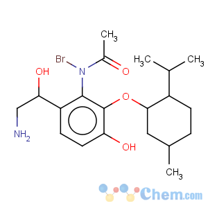 CAS No:99081-70-6 Acetamide,2-bromo-N-[4-[1-[[2-(3,4-dihydroxyphenyl)-2-hydroxyethyl]amino]-1-methylethyl]-1-methylcyclohexyl]-,hydrobromide (1:1)