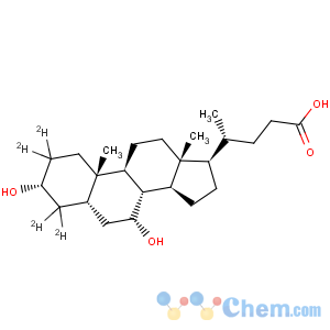 CAS No:99102-69-9 Cholan-24-oic-2,2,4,4-d4acid, 3,7-dihydroxy-, (3a,5b,7a)-