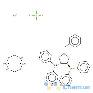 CAS No:99143-48-3 (+)-(3r,4r)-bis(diphenylphosphino)-1-benzylpyrrolidine(1,5-cyclooctadiene)rhodium (i) tetrafluoroborate