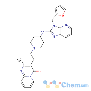 CAS No:99156-66-8 3-[2-[4-[[3-(furan-2-ylmethyl)imidazo[4,<br />5-b]pyridin-2-yl]amino]piperidin-1-yl]ethyl]-2-methylpyrido[1,<br />2-a]pyrimidin-4-one