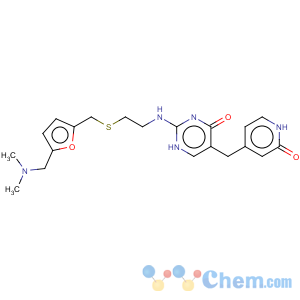 CAS No:99248-32-5 4(3H)-Pyrimidinone,5-[(1,2-dihydro-2-oxo-4-pyridinyl)methyl]-2-[[2-[[[5-[(dimethylamino)methyl]-2-furanyl]methyl]thio]ethyl]amino]-