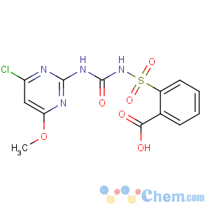 CAS No:99283-00-8 2-[(4-chloro-6-methoxypyrimidin-2-yl)carbamoylsulfamoyl]benzoic acid