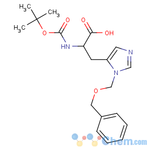 CAS No:99310-01-7 (2R)-2-[(2-methylpropan-2-yl)oxycarbonylamino]-3-[3-<br />(phenylmethoxymethyl)imidazol-4-yl]propanoic acid