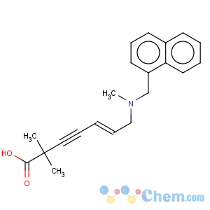 CAS No:99473-14-0 5-Hepten-3-ynoic acid,2,2-dimethyl-7-[methyl(1-naphthalenylmethyl)amino]-, (5E)-
