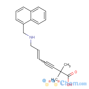 CAS No:99473-15-1 (E)-2,2-dimethyl-7-(naphthalen-1-ylmethylamino)hept-5-en-3-ynoic acid