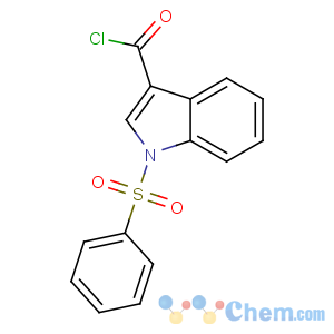 CAS No:99532-51-1 1-(benzenesulfonyl)indole-3-carbonyl chloride