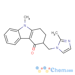 CAS No:99614-01-4 4H-Carbazol-4-one,1,2,3,9-tetrahydro-9-methyl-3-[(2-methyl-1H-imidazol-1-yl)methyl]-,hydrochloride (1:1) NSC 665799 SN 3074H-Carbazol-4-one,1,2,3,9-tetrahydro-9-methyl-3-[(2-methyl-1H-imidazol-1-yl)methyl]-,hydrochloride (1:1) NSC 665799 SN 307 Emeset4H-Carbazol-4-one,1,2,3,9-tetrahydro-9-methyl-3-[(2-methyl-1H-imidazol-1-yl)methyl]-,hydrochloride (1:1) NSC 665799 SN 3074H-Carbazol-4-one,1,2,3,9-tetrahydro-9-methyl-3-[(2-methyl-1H-imidazol-1-yl)methyl]-,hydrochloride (1:1) NSC 665799 SN 307 Emeset